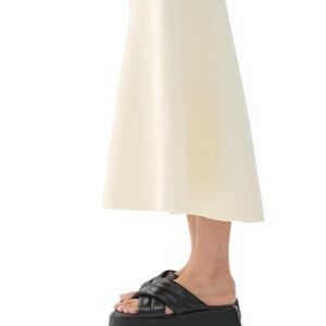 Vagabond Black Leather Platform Slide Courtney Sandals, Padded Cross Straps